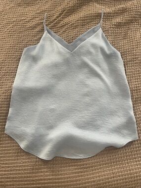 Women's Light  Blue V-Neck Spaghetti Strap Cami